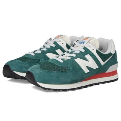 Afbeelding van New Balance U574 Unisex Sneakers laag, Maat: 37, spruce Imitatieleer/ textiel
