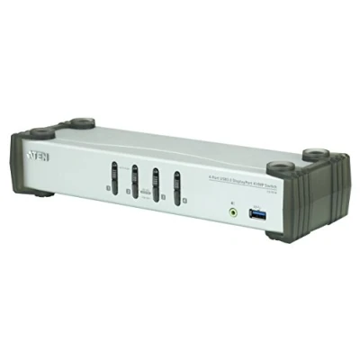 Image de ATEN CS1914 KVMP Switch Commutateur écran clavier souris/audio/USB 4 x KVM / audio USB 1 utilisateur local de bureau