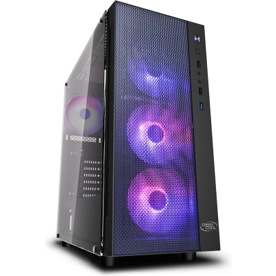 Afbeelding van ATX Semi toren doos DEEPCOOL MATREXX55 MESH ARGB 4F Zwart