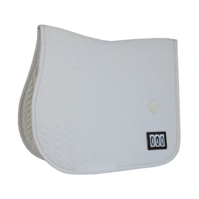 Image de Kentucky Horsewear Tapis de Selle Fishbone Competition Saut Blanc Full
