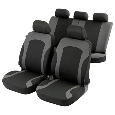Afbeelding van WALSER 11786 Stoelhoes Zwart/Grijs Polyester voor en achter VOLKSWAGEN: Polo V Hatchback, IV GOLF 6, FORD: FIESTA Focus 2 Kombi