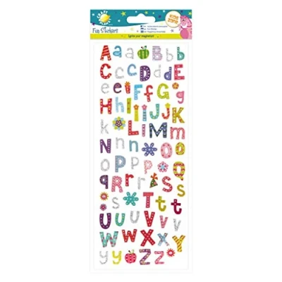 Afbeelding van Craft Planet Grappige letterstickers, verschillende motieven
