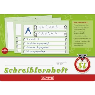 Afbeelding van Brunnen SL schrijfschrift (DIN A4 landschapsformaat, liniatuur, 16 vellen) unieke liniatuur