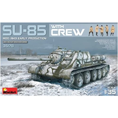 Afbeelding van Miniart Su 85 Mod. 1943 Early Production W/crew (Min35178) modelbouwsets, hobbybouwspeelgoed voor kinderen, modelverf en accessoires
