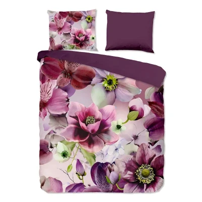 Afbeelding van Pure Purflora Dekbedovertrek Paars 2 persoons (200 x 200/220 cm)
