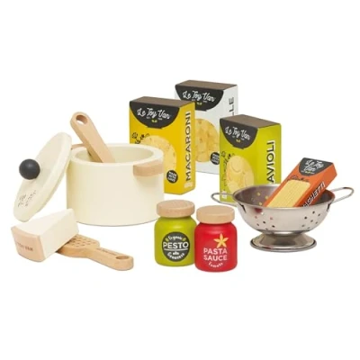 Afbeelding van Le Toy Van LTV Organic Pasta Set 12 Piece FSC 100%.
