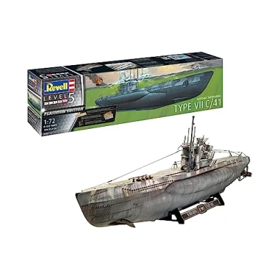 Afbeelding van 1:72 Revell 05163 German Submarine Type VII C/41 Plastic Modelbouwpakket