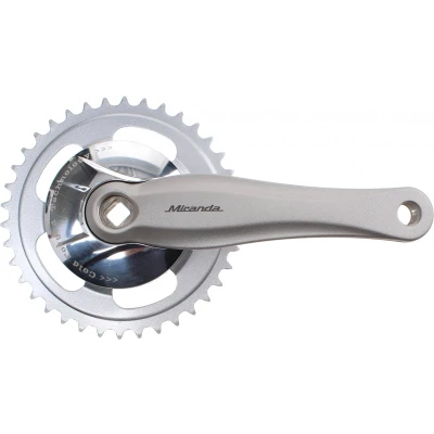 Afbeelding van Crankstel 38T Miranda Beta 1 mdl. Gazelle 170mm met een 9.2cm disc zilver