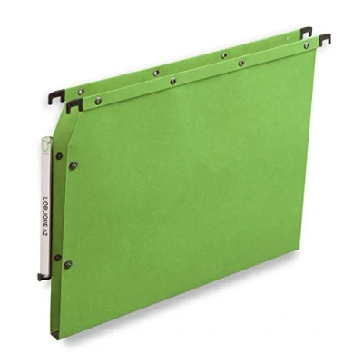 Afbeelding van Elba Ultimate Carte kraftpapier, om op te hangen, voor A4 kast, 15 mm, groen, 25 stuks