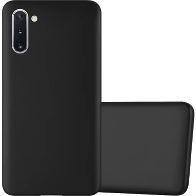 Afbeelding van Cadorabo Hoesje geschikt voor Samsung Galaxy NOTE 10 in METALLIC ZWART Beschermhoes gemaakt van flexibel TPU silicone Case Cover