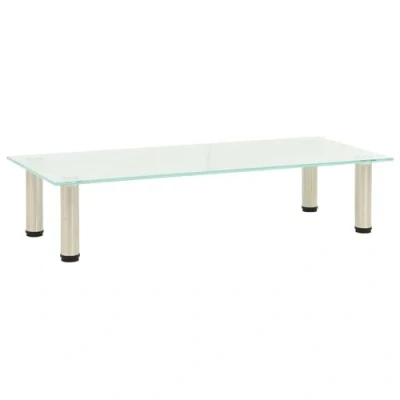Afbeelding van vidaXL Tv meubel 80x35x17 cm gehard glas mat