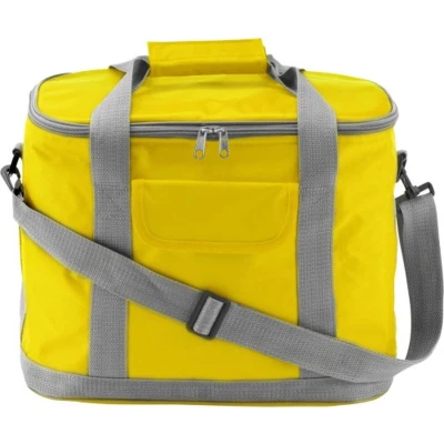 Afbeelding van Brand Polyester koeltas geel 27L