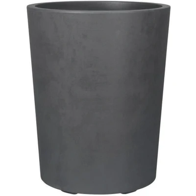Afbeelding van Bloempot Vaas DEROMA Millennium R Antraciet Met waterreservoir Hoogte 53 cm