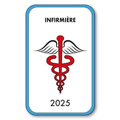 Afbeelding van SIGNAL SAFETY Sticker Caducea vignet 2023 voor voorruit in Vitrophania V4 Verpleegster