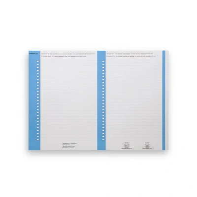 Image de L&#039;oblique Etiquette Pour Dossiers Suspendus N8 Bleu Sachet De 10
