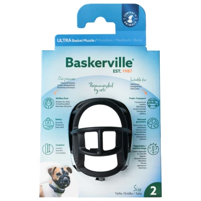 Afbeelding van Baskerville Ultra Basket Muzzle Zwart Hondenopvoeding Nr 2