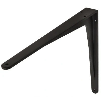 Afbeelding van Wovar Plankdrager Zwart Herakles Aluminium 340 x 290 mm Per Stuk