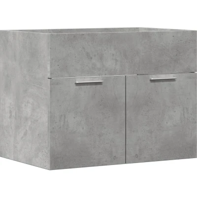 Afbeelding van Wastafelkast 60x38,5x46 cm spaanplaat betongrijs