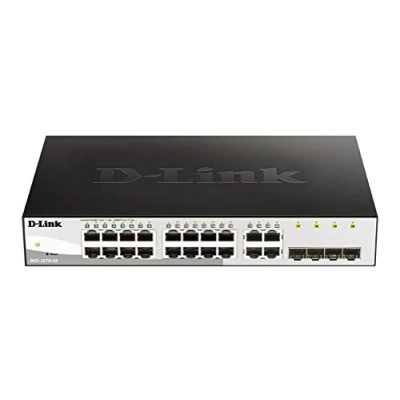Image de D Link Web Smart DGS 1210 20 Commutateur 16 x 10/100/1000 + 4 Gigabit SFP de bureau, Montable sur rack AC 100/230 V