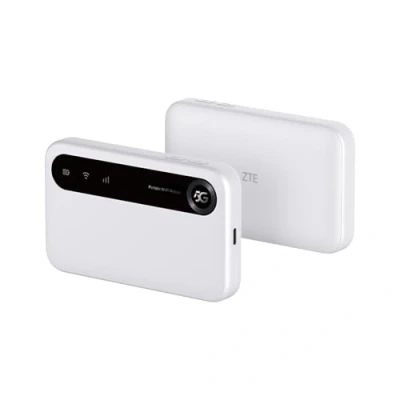 Afbeelding van ZTE U50, 5G draagbaar WiFi toegangspunt met simkaartsleuf, modem router 4G+ tegen lage kosten voor 32 thuis/professionele apparaten, AX1800 6, tot apparaten