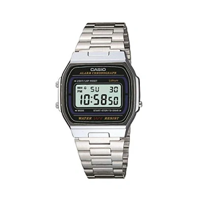 Afbeelding van Casio A164wa 1ves, Grijs/Zilver, Armband