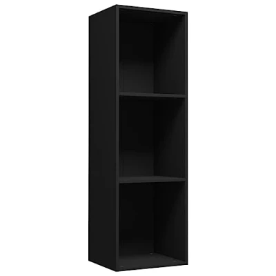 Afbeelding van vidaXL Boekenkast/tv kast, zwart, 36 x 30 114 cm, spaanplaat