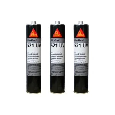 Afbeelding van SIKA Sikaflex 521 UV Hybride afdichtingslijm, lichtgrijs, 300 ml, 3 stuks