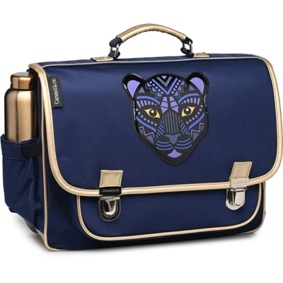 Afbeelding van Caramel &amp; Cie Boekentas/Schooltas Panthera Medium Blauw