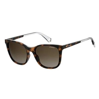 Afbeelding van Polaroid Square Womens Dark Havana Brown Polarise Lunettes de soleil