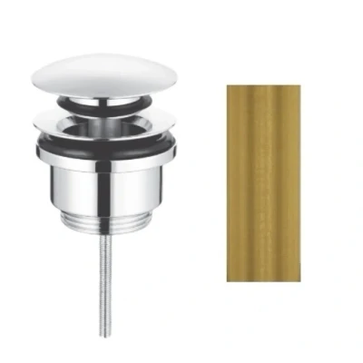 Afbeelding van Waterevolution Flow afvoerplug 1.1/4 Messing Natuur M199VAL1LE