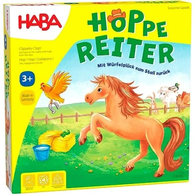 Afbeelding van Speelgoed Wooden Toys !!! Spiel Clippety Clop! (Duits) = Frans 5445 Nede