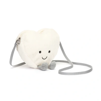 Afbeelding van Jellycat kindertas hart cream 17 cm