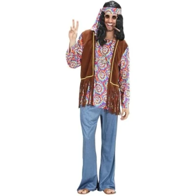 Afbeelding van &quot;Flower Power kostuum voor heren Verkleedkleding Large&quot;