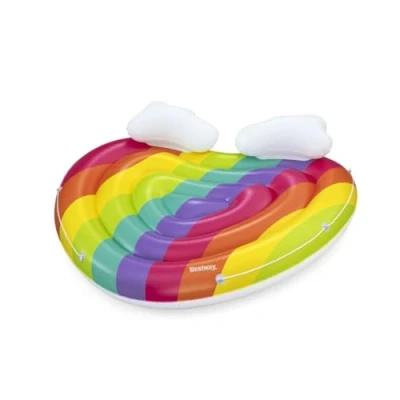 Afbeelding van Opblaasbaar eiland Bestway Regenboog 175 x 163 cm