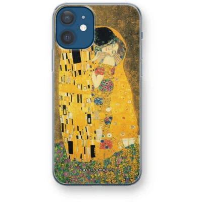 Afbeelding van Case Company® hoesje geschikt voor iPhone 12 mini Der Kuss Soft Cover Telefoonhoesje Bescherming aan alle Kanten en Schermrand