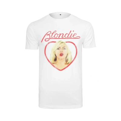Afbeelding van Merchcode Blondie Heart of Glass Heren T shirt M Wit