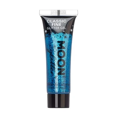 Afbeelding van Moon Glitter De glanzende gel is gemaakt van 12 ml Blauw voor het gezicht.