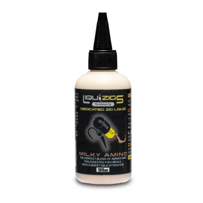 Afbeelding van Liquirigs Liquizigs Dedicated Zig Liquid &#039;Milky Amino&#039; (100ml) Boilie flavours