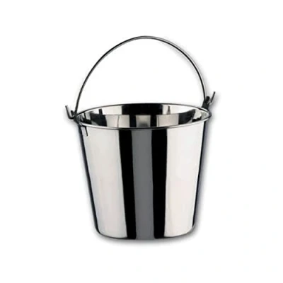 Afbeelding van Lacor Garinox 14128 emmer van roestvrij staal, 28 cm/14 l, zilverkleurig