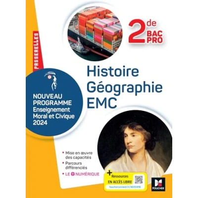 Afbeelding van PASSERELLES HIST.GEOGRAPHIE EMC 2E BAC PRO LIVRE ELEVE