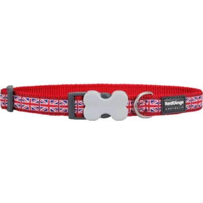 Afbeelding van Hondenhalsband Red Dingo STYLE UNION JACK FLAG 15 mm x 24 36 cm