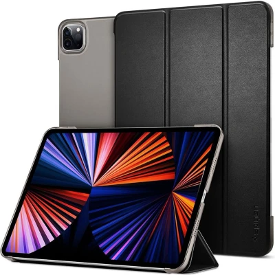 Afbeelding van Spigen Smart Fold kunstleer hoes voor iPad Pro 11 (2018 2020 2021) zwart