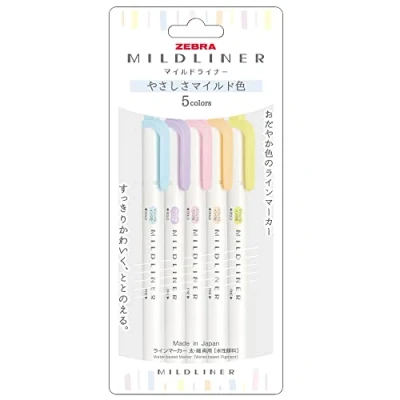 Afbeelding van ZEBRA Mildliner WKT7 5C YC TL pen, zachte kleur