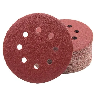 Afbeelding van 50 stuks professionele schuurschijven 8 gaten Ø 125 mm korrel 120 voor excentrische schuurmachines schuurbladen schuurpapier schuurpads