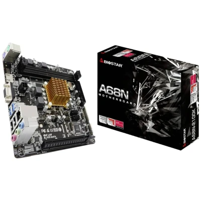 Afbeelding van BioStar A68N 2100K Moederbord met CPU Socket AMD AM4 Vormfactor Mini ITX chipset AMD® A520