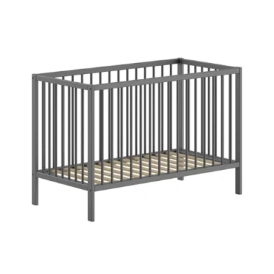 Afbeelding van Vipack Babybed Dino 60 x 120 cm verstelbaar Antraciet dennenhout 60x120
