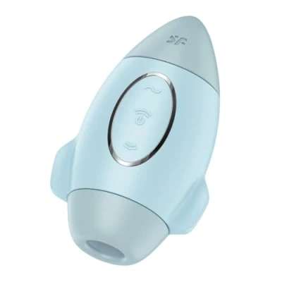 Afbeelding van Satisfyer Mission Control Luchtdruk Vibrator Lichtblauw