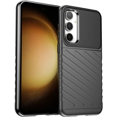 Afbeelding van iMoshion Hoesje Geschikt voor Samsung Galaxy S23 FE Siliconen Rugged Shield Backcover Zwart