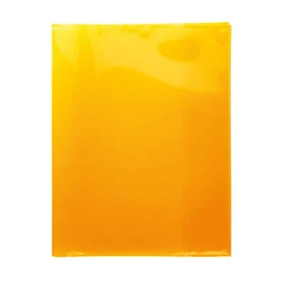 Afbeelding van HERMA Quart 19629 10 stuks notitieboekomslagen van duurzame, gemakkelijk te reinigen en extra dikke polypropyleenfolie, transparant oranje