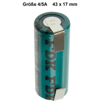 Afbeelding van FDK /Sanyo HR 4/5AU / NIMH industriële batterij met U vormig lassen